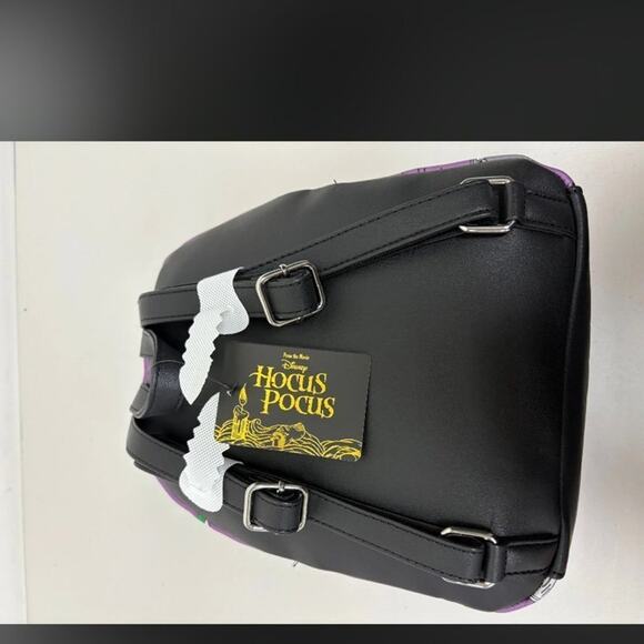 NWT BioWorld RARE Hocus Pocus Exclusive faux leather backpack Disney NWT - Picture 2 of 2